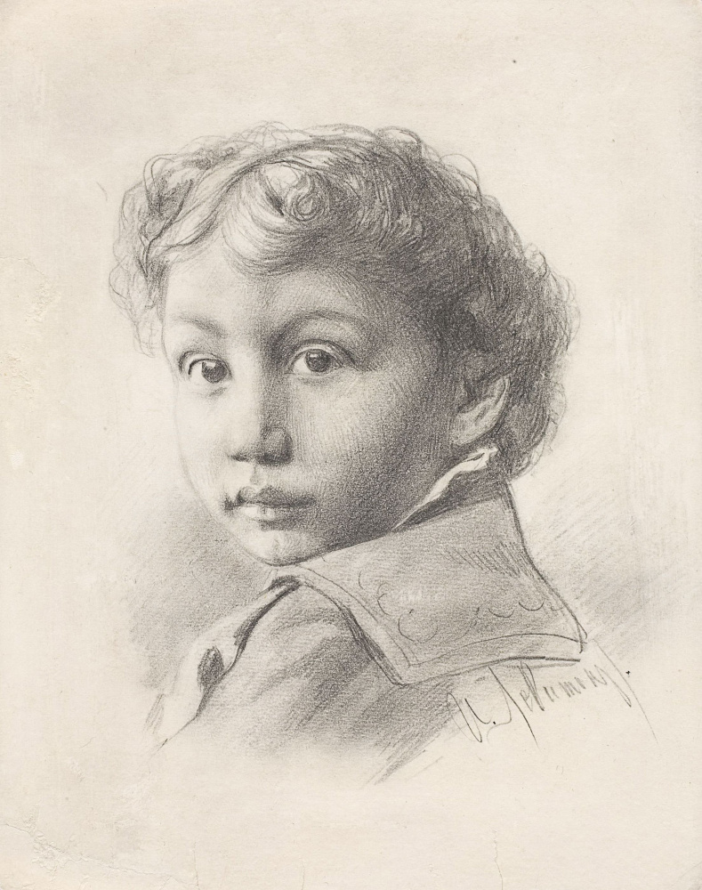 Isaac Levitan. Portrait of a boy Joseph Levin