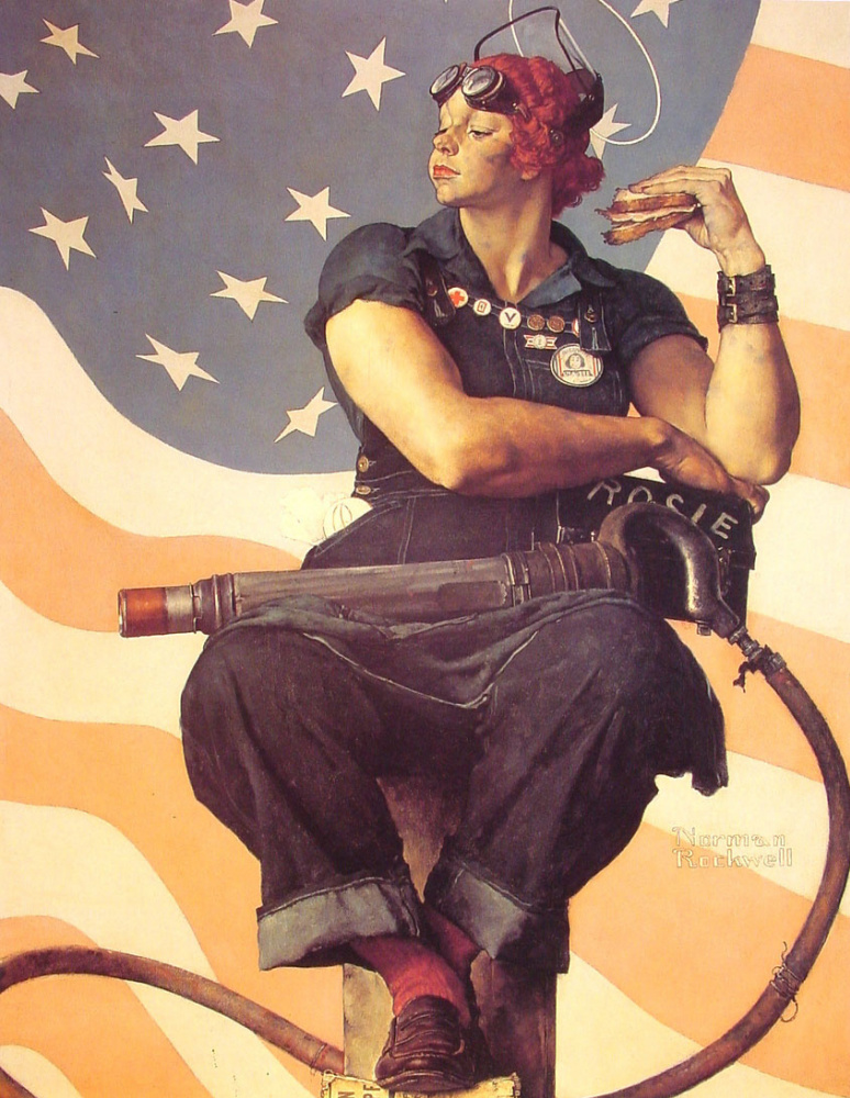 Norman Rockwell. Rosie the Riveter