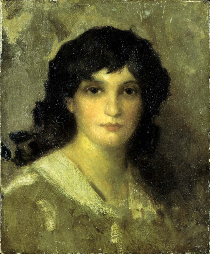James Abbot McNeill Whistler. Head of a young woman