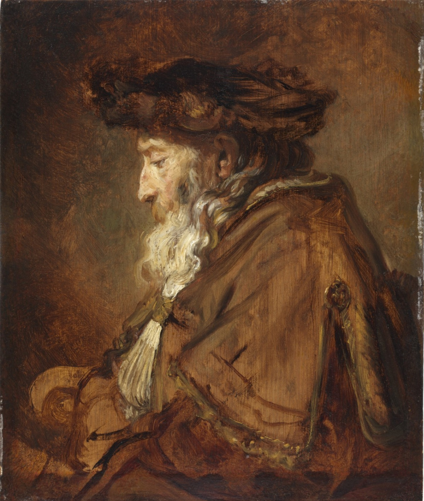 Rembrandt Harmenszoon van Rijn. Porträt eines Rabbiners