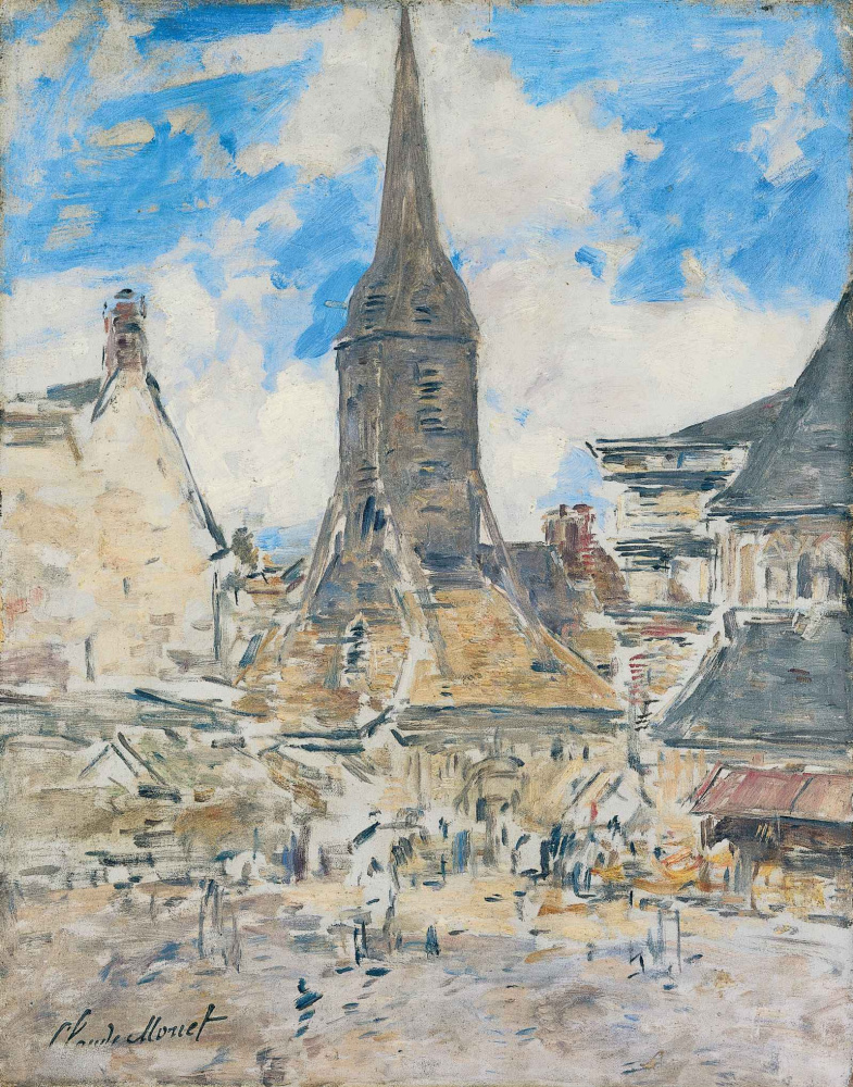 Eugene Boudin. Le Clocher de Sainte-Catherine, Honfleur