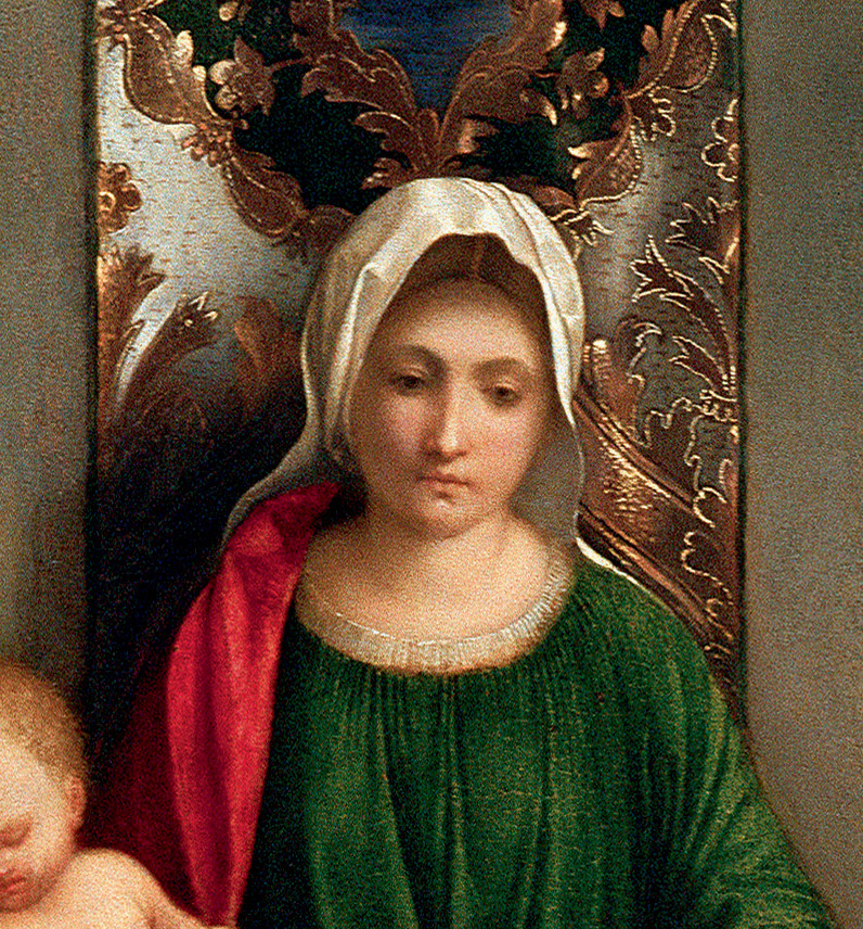 Giorgione. Altar of Castelfranco. Fragment: Maria