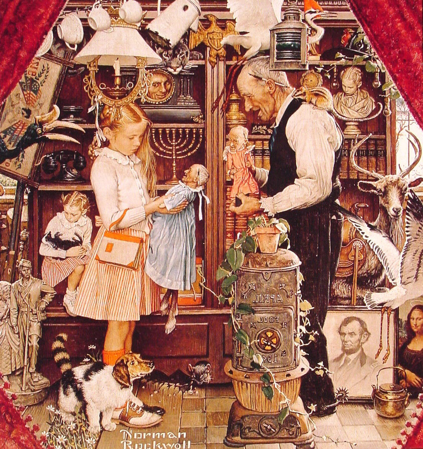 Norman Rockwell. Shop of curiosities