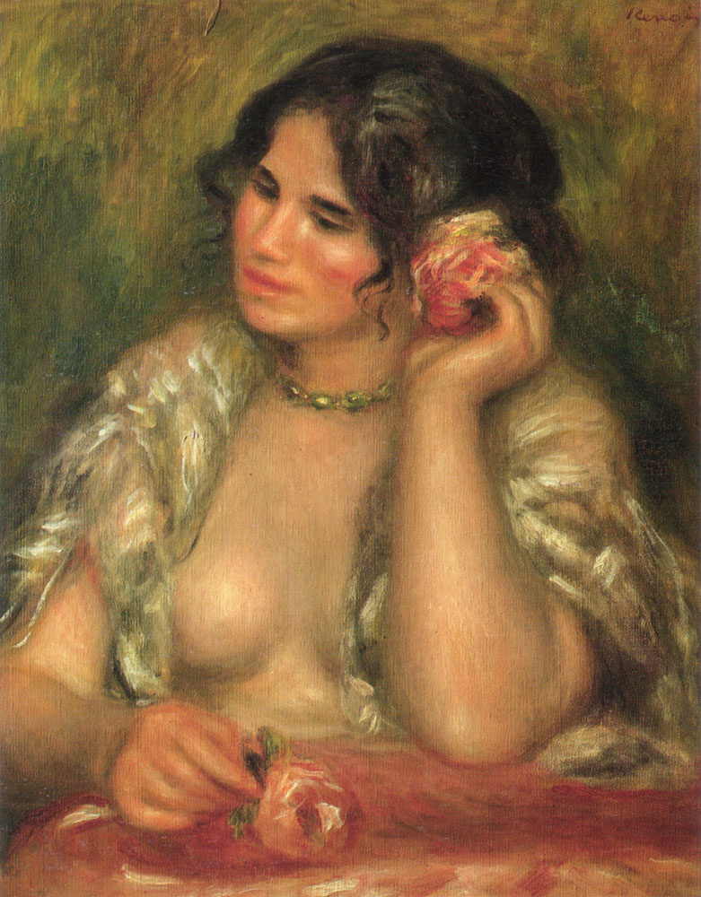 Pierre-Auguste Renoir. Gabrielle with a rose