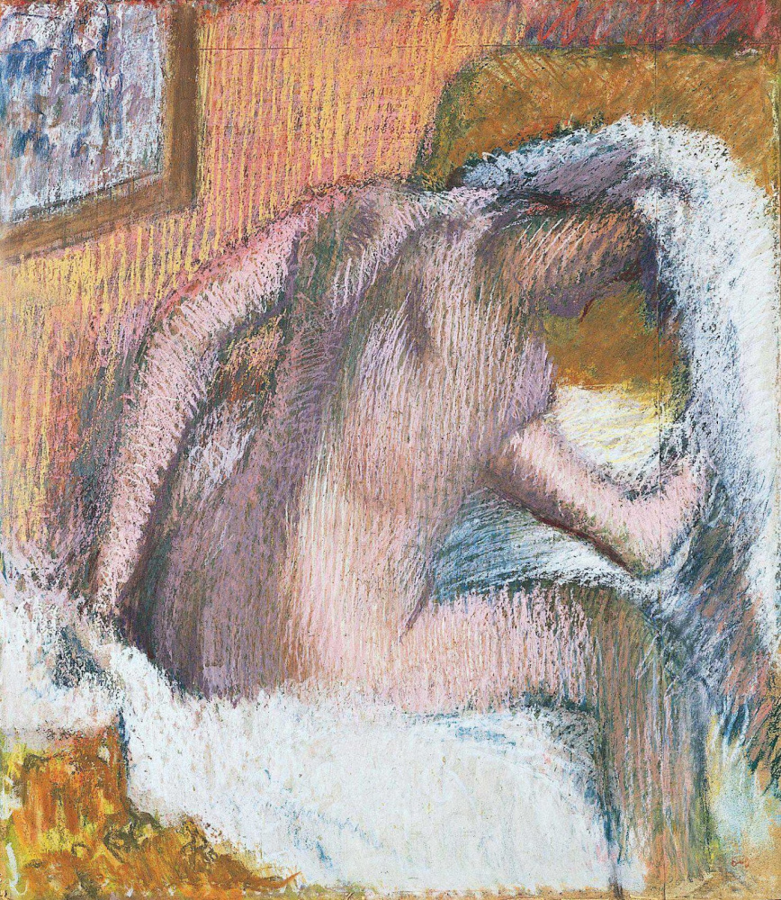 Edgar Degas. A woman wipes her hair