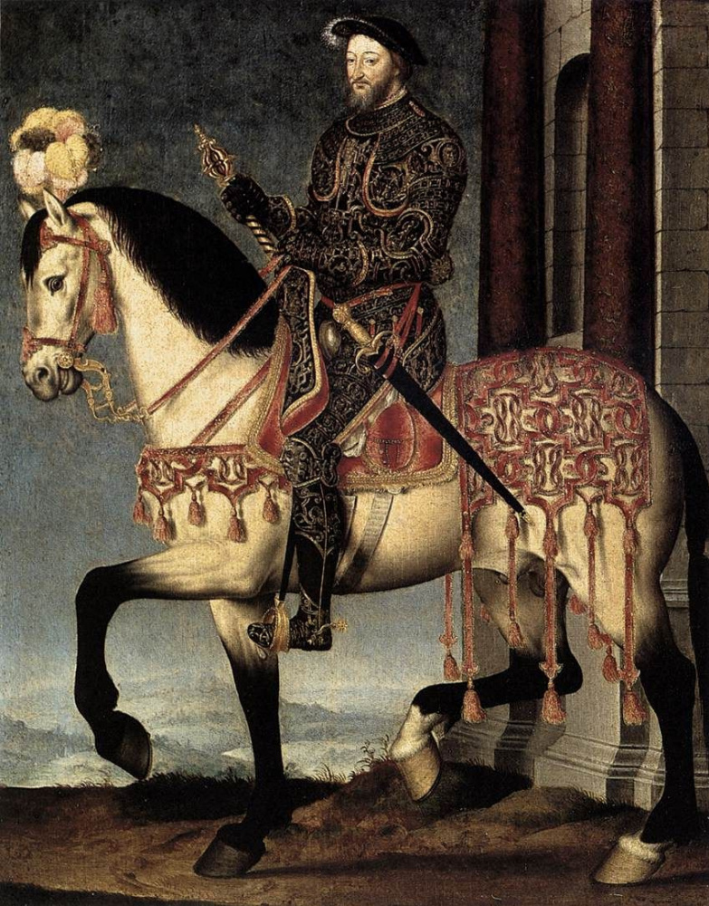 Francois Clouet. Retrato de Francisco I, rey de Francia