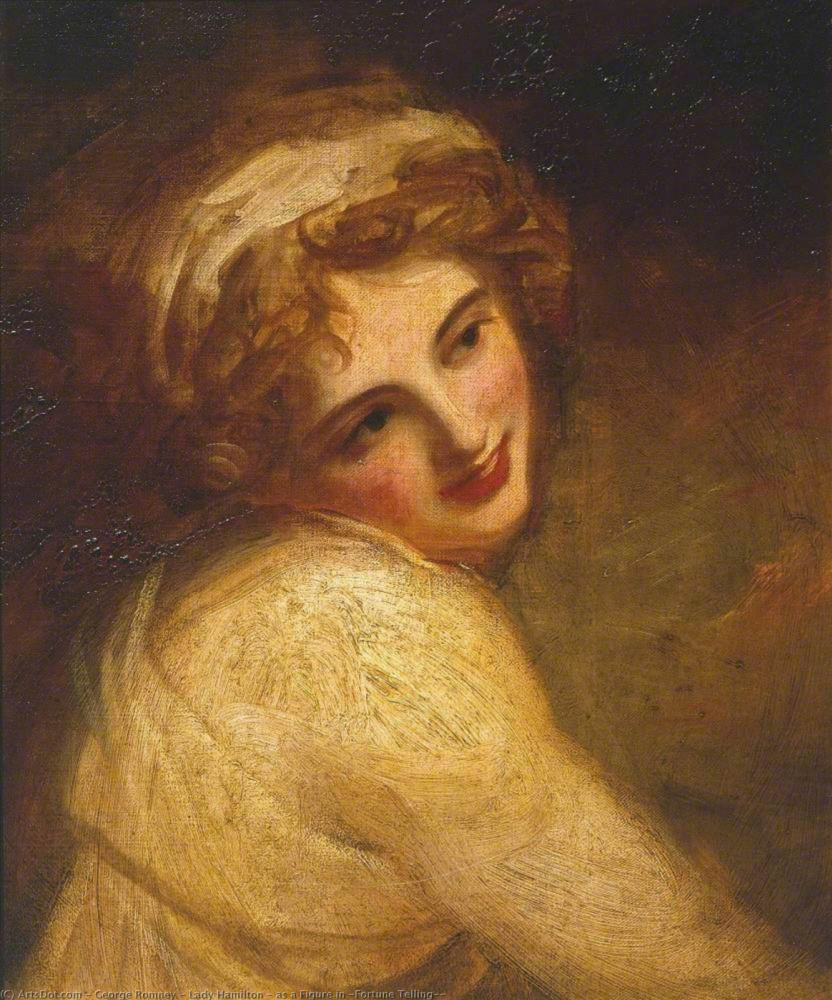 George Romney. Lady hamilton in the image of the bacchante