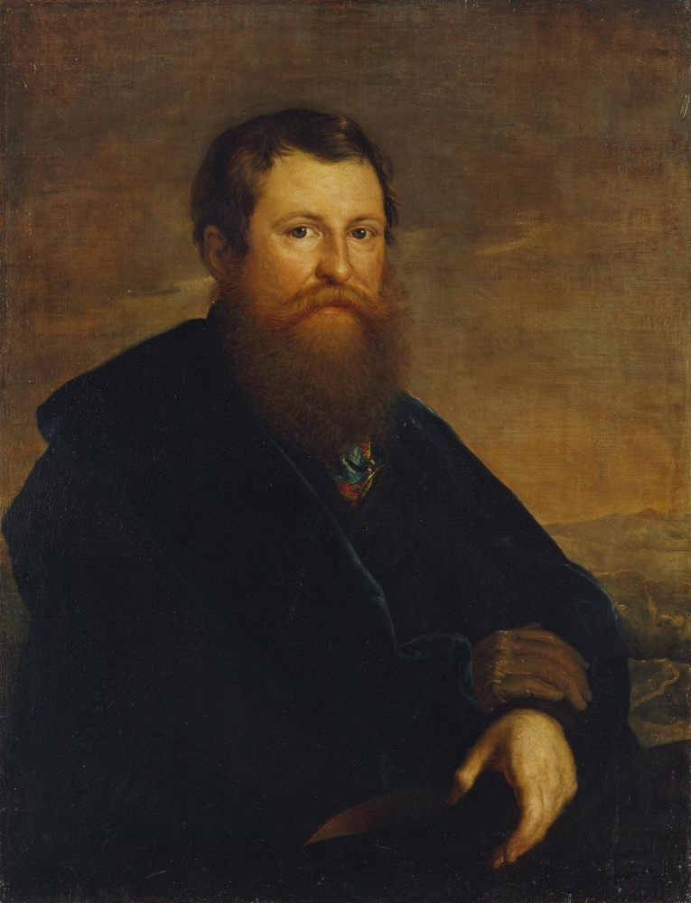 Vasily Andreevich Tropinin. Retrato del comerciante Alexander Petrovich Sapozhnikov