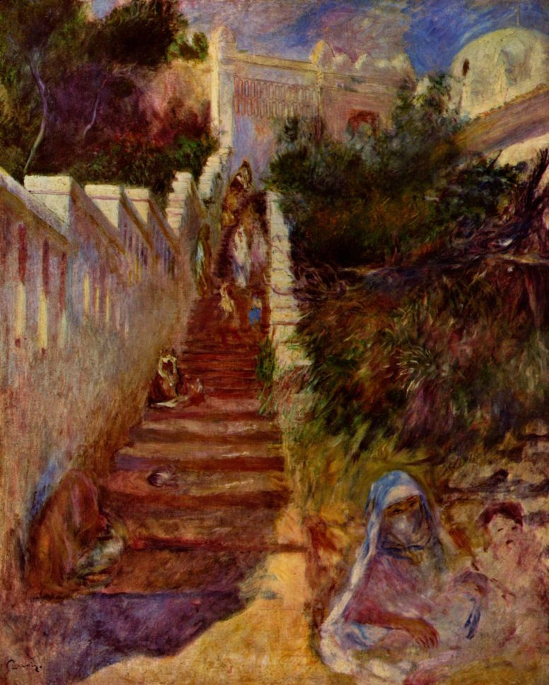 Pierre Auguste Renoir. Stairs in Algiers