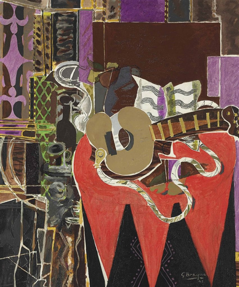 Georges Braque. Mandolin notes