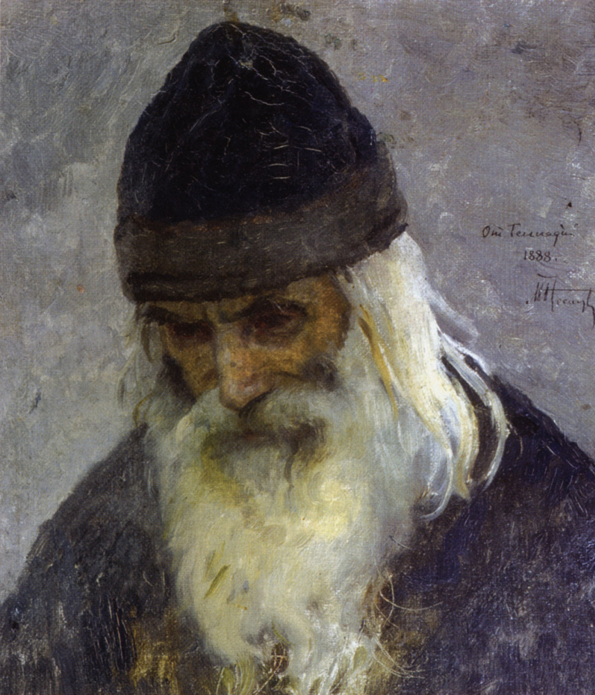 Mikhail Vasilyevich Nesterov. Pater Gennady. Studie zum Gemälde "Die Wüste"