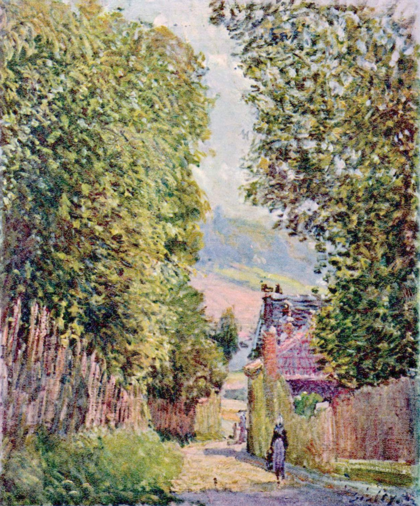 Alfred Sisley. Street in Louveciennes