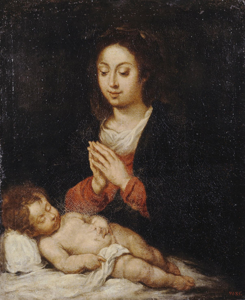Geronimo de Bobadilla. Madonna with sleeping Christ child