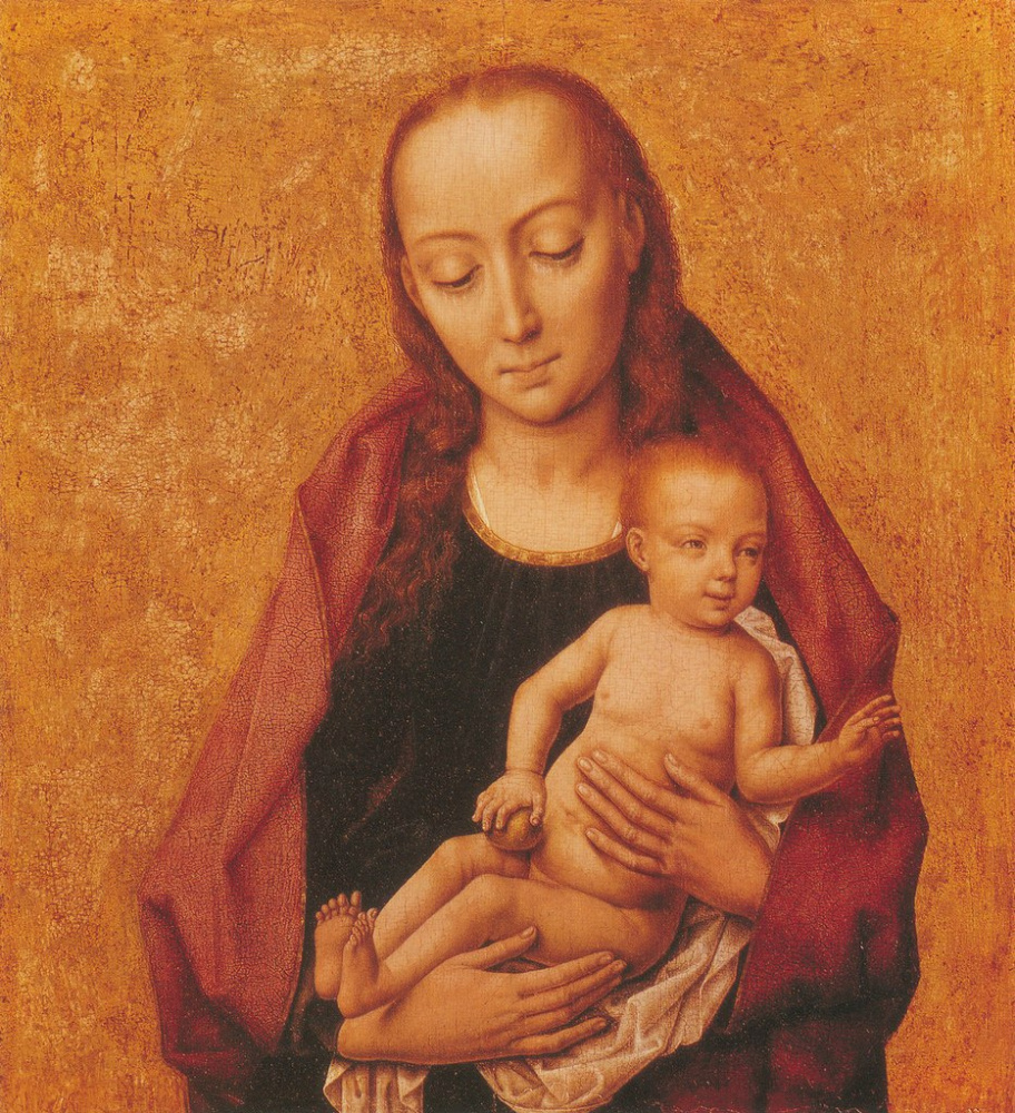 Dirk Bouts. Madonna con el niño. aceptar 1455-1460