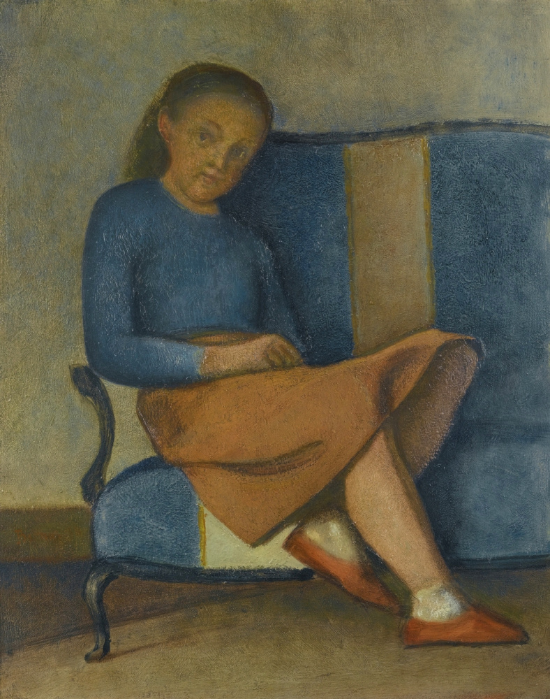 Бальтюс (Бальтазар Клоссовски де Рола). Портрет сидящей Колетты