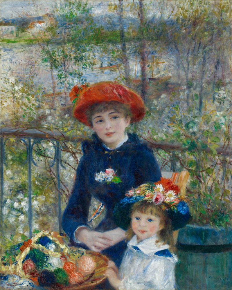 Pierre Auguste Renoir. Two sisters (On the terrace)