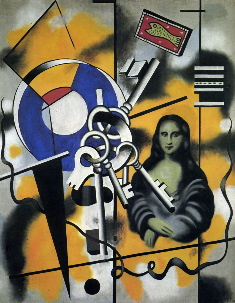 Fernand Leger. Mona Lisa with keys