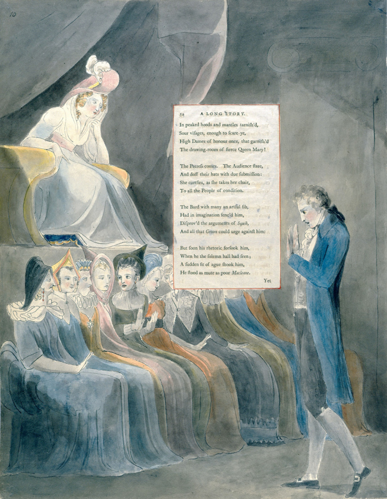 William Blake. Illustrations to the poems. Long story. 10 list