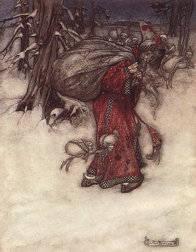 Arthur Rackham. Santa Claus