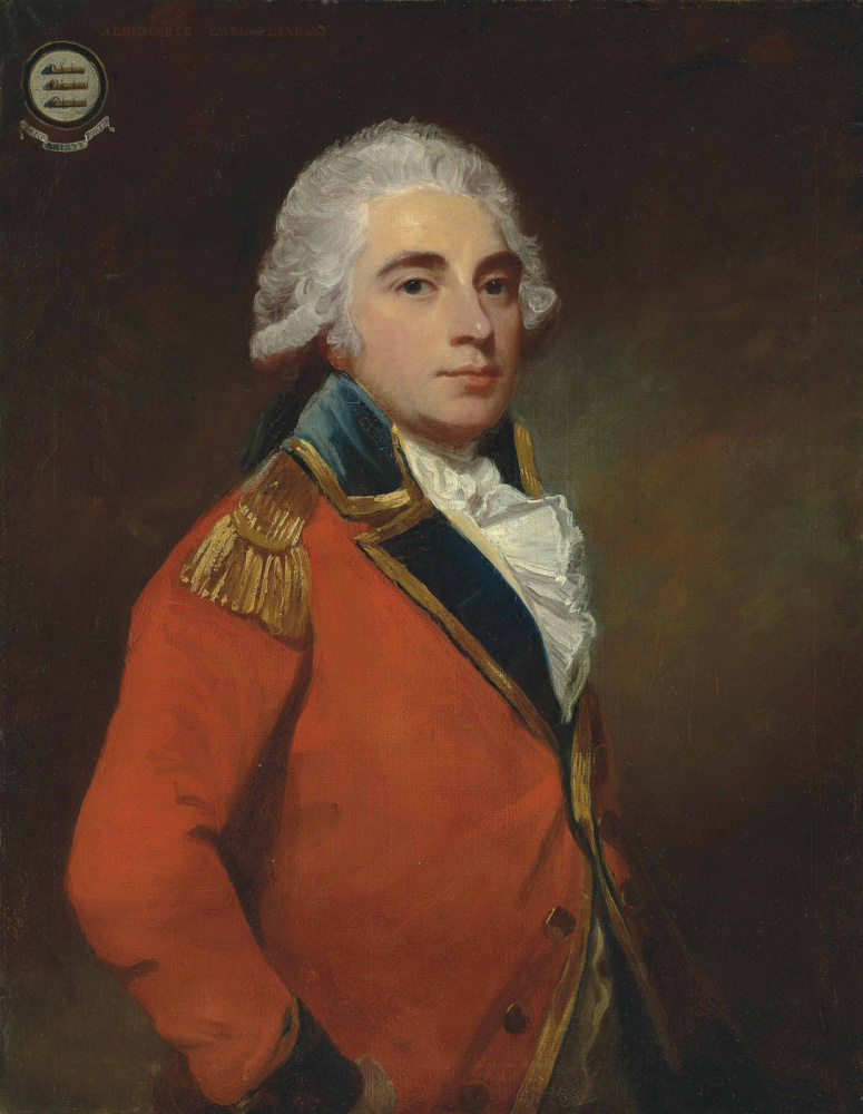George Romney. Portrait of General Albemarl Bertie, 9th Earl of Lindsey