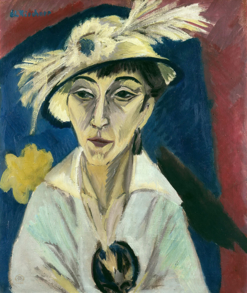 Ernst Ludwig Kirchner. Portrait Of Erna Schilling