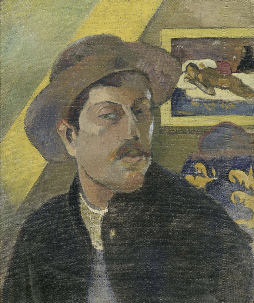 Paul Gauguin. Self-portrait in a hat