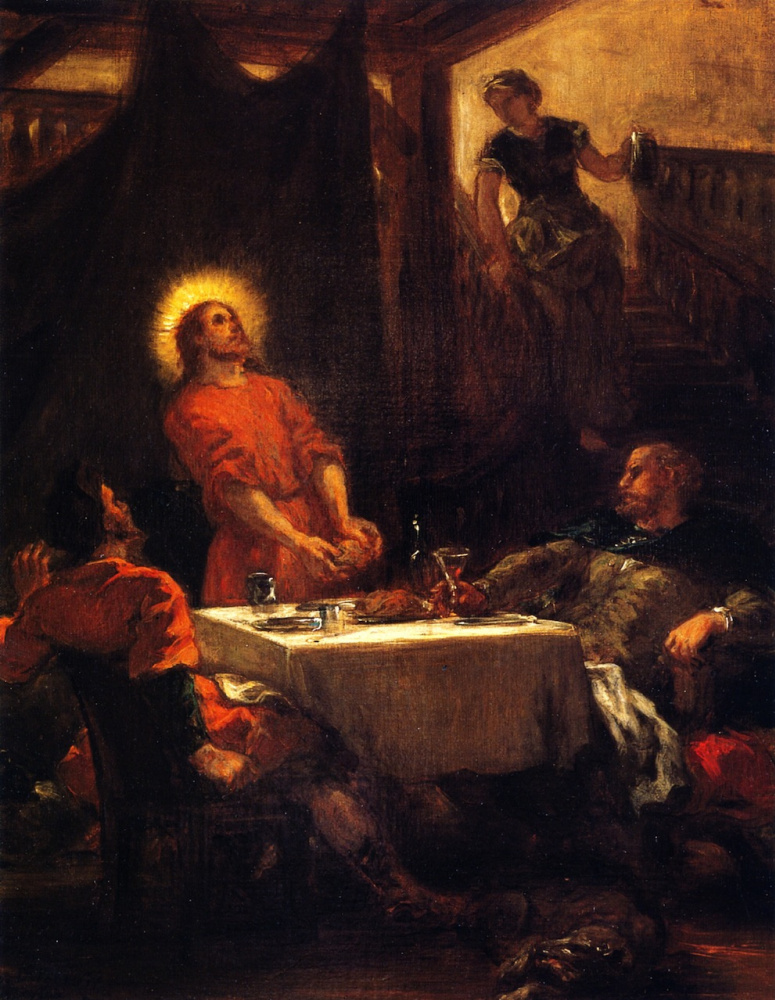 Eugene Delacroix. Supper at Emmaus