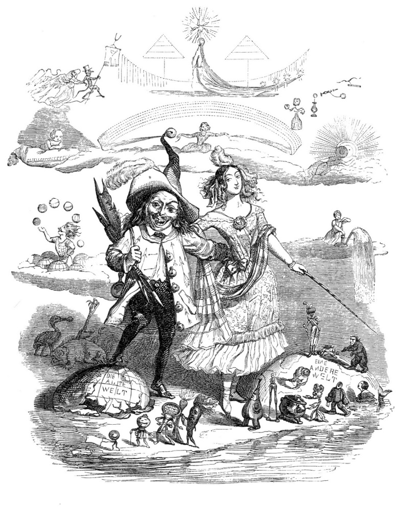 Jean Ignace Isidore Gérard Grandville. A series of "Other World". Frontispiece