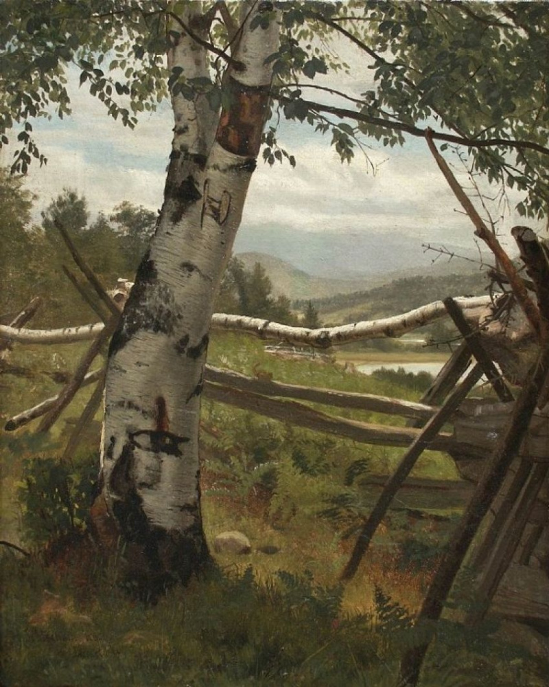 Ivan Ivanovich Shishkin. Summer landscape with birch