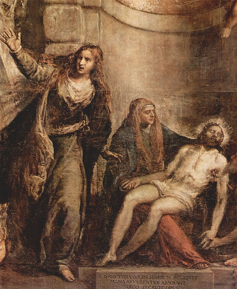 Titian Vecelli. Pieta. Fragment