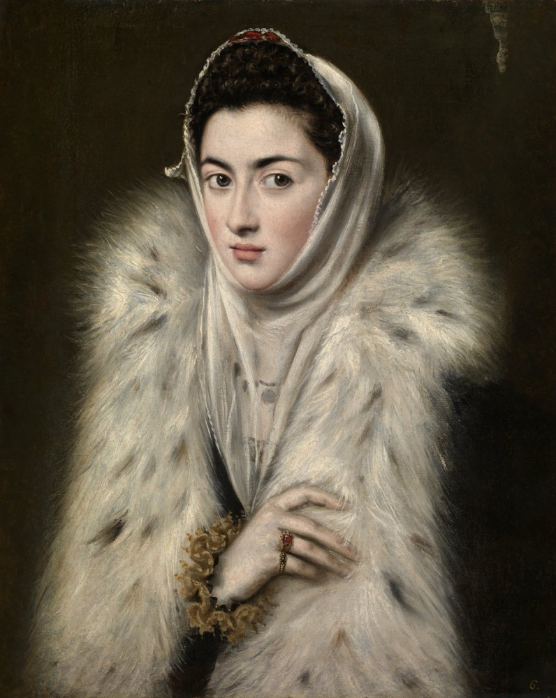 Alonso Sanchez Coello. The Lady in a Fur Wrap