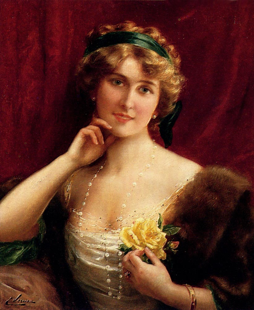 Emile Vernon. Female portrait