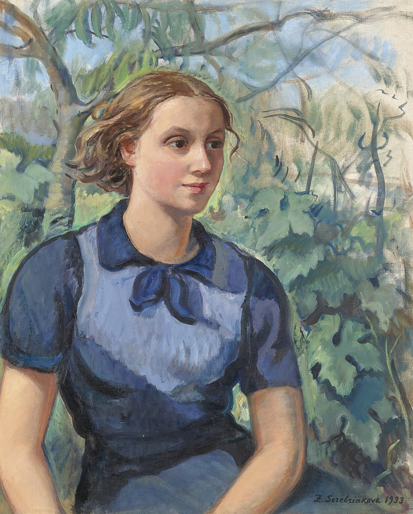 Zinaida Serebryakova. Portrait of daughter Katya