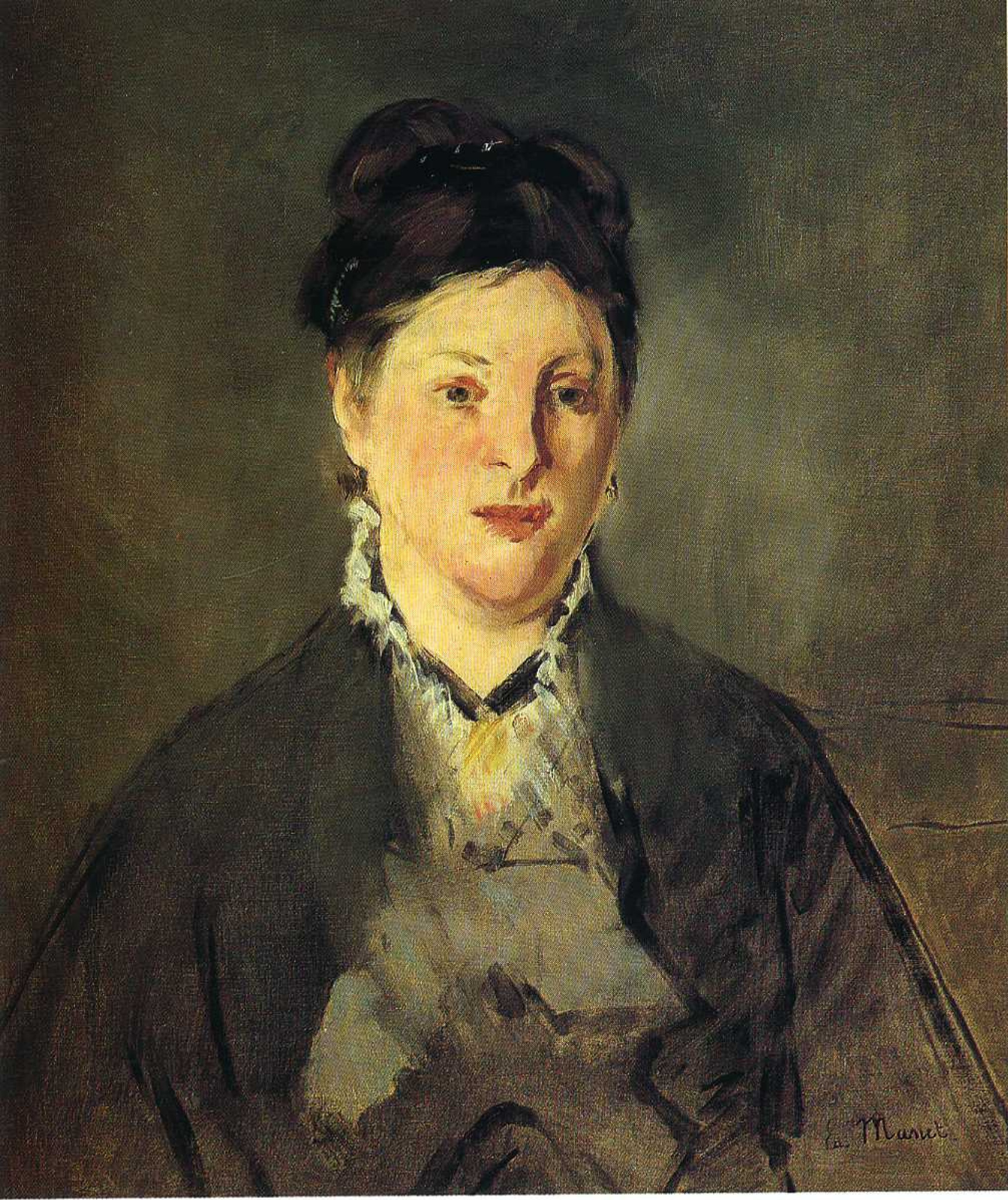 Portrait Of Suzanne Manet, 1870, 50×60 cm by Edouard Manet