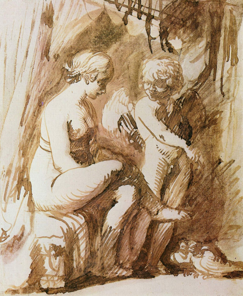 Adam Elsheimer. Venus and Cupid