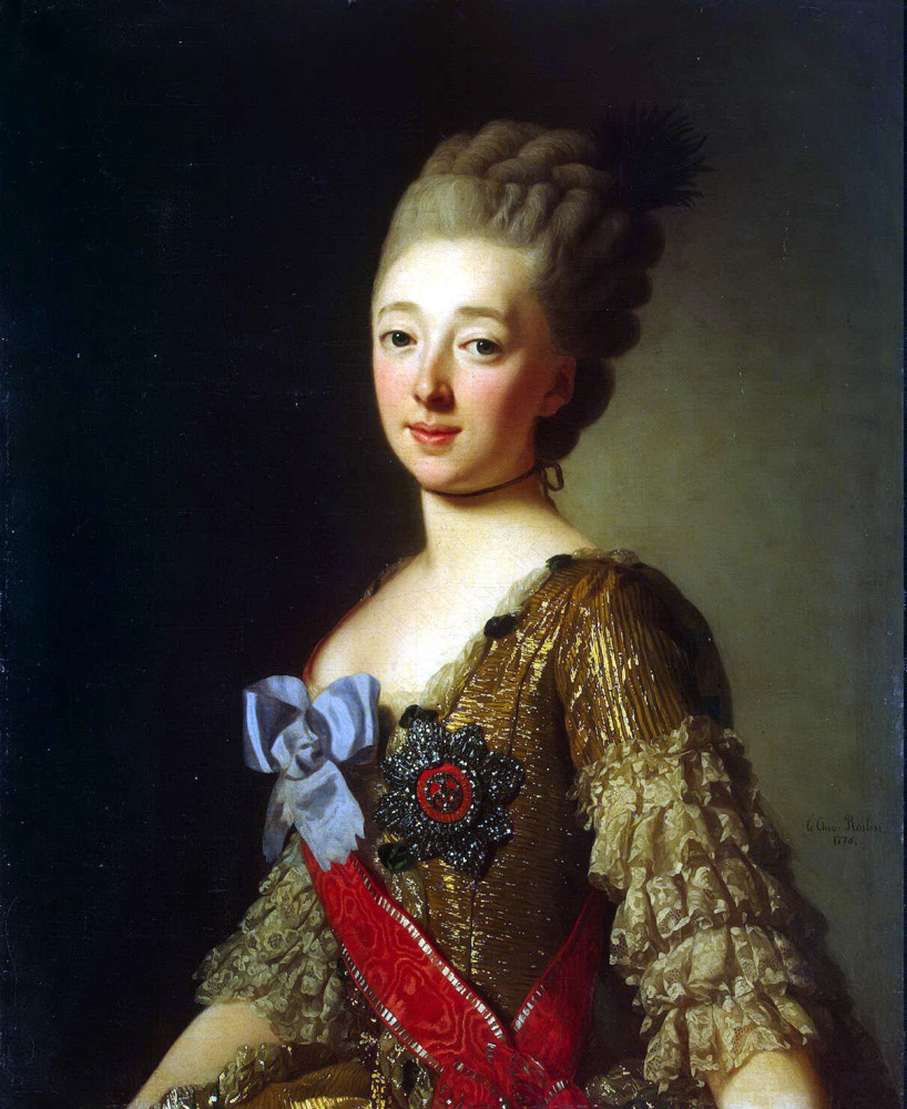 Alexander Roslin. Portrait of Grand Duchess Natalia Alexeyevna