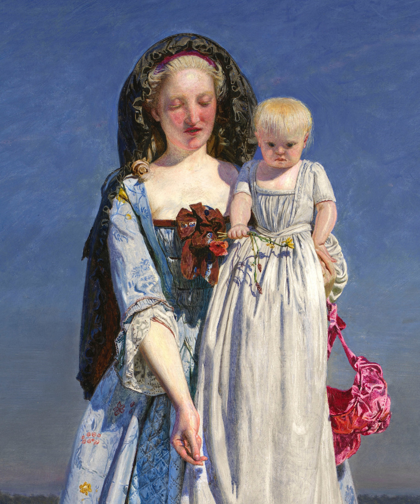 Ford Madox Brown. The cute sheep. Snippet: a mother and child