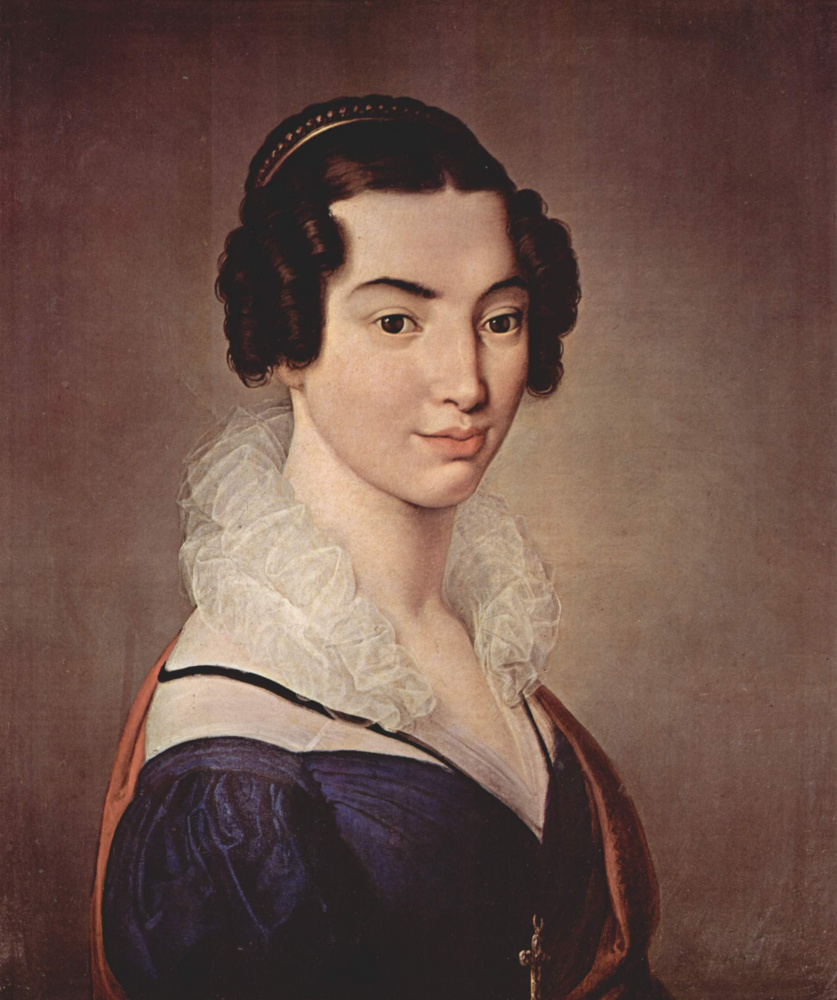 Francesco Ayets. Female portrait. Antonietta Vitali Sola