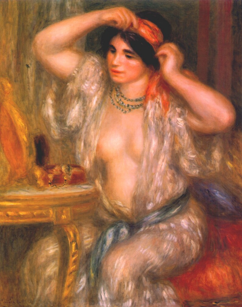 Pierre-Auguste Renoir. Gabriel in front of the mirror