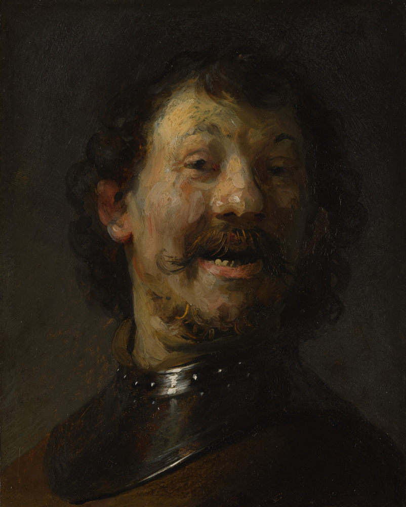 Rembrandt Harmenszoon van Rijn. The laughing man