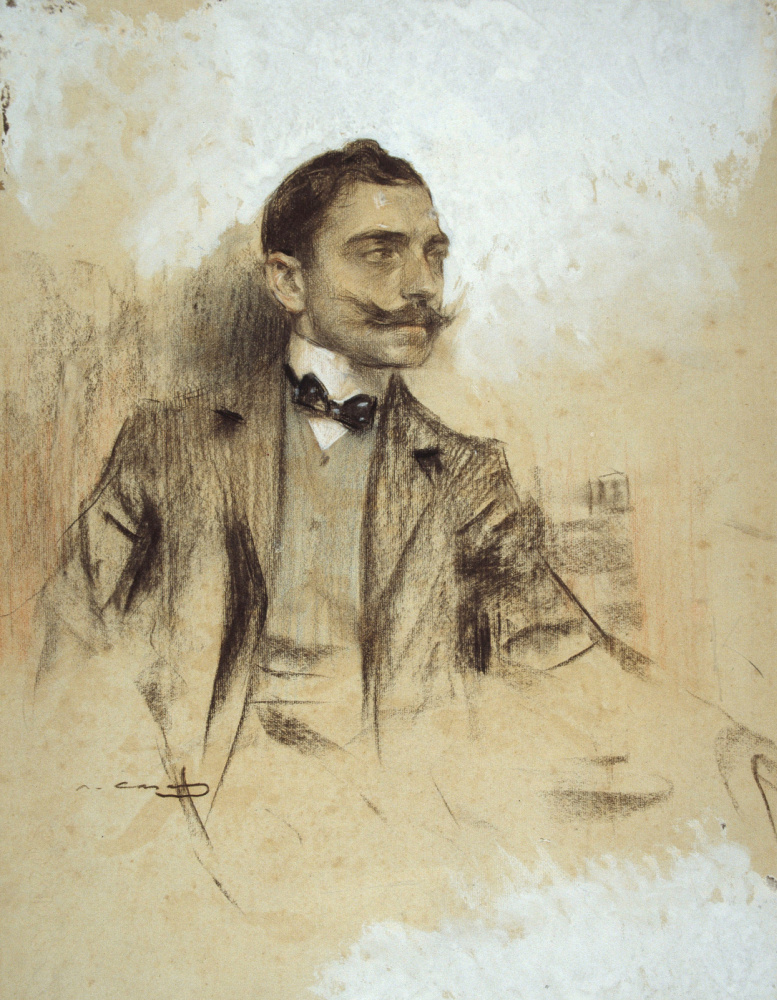 Ramon Casas i Carbó. Portrait of Manuel Benedito