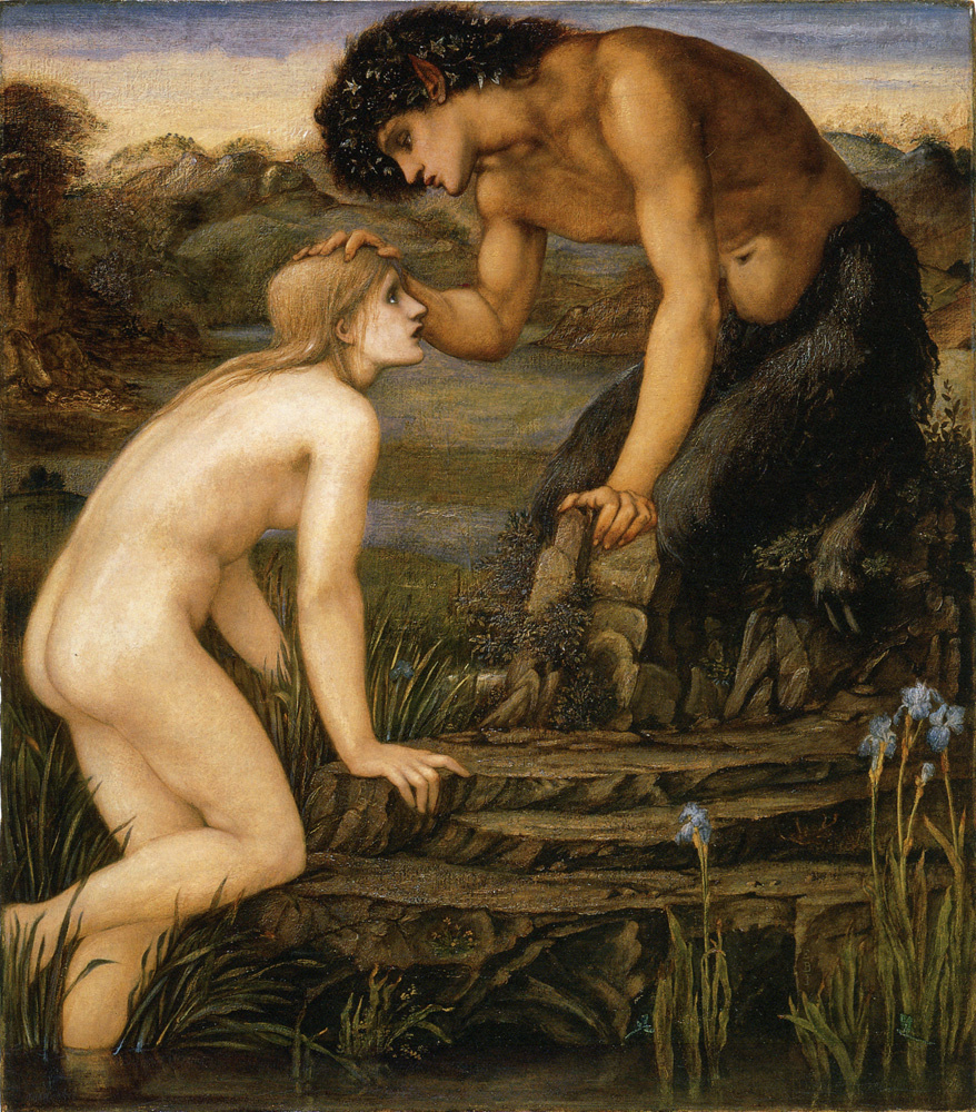 Edward Coley Burne-Jones. Pan and Psyche