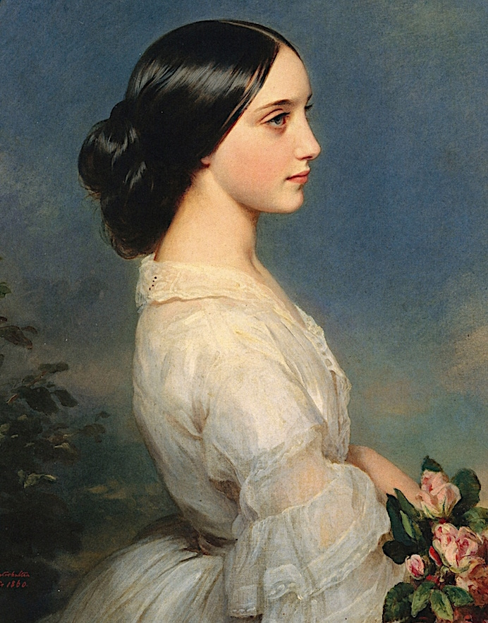 Franz Xaver Winterhalter. Carmen, the Duchess of Montmorency. Fragment