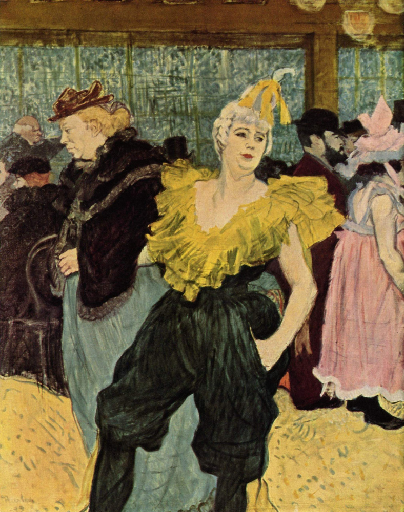 Henri de Toulouse-Lautrec. Clowness Sha-U-Kao in Moulin Rouge