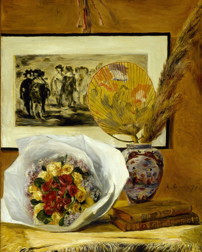 Pierre-Auguste Renoir. Still life with bouquet