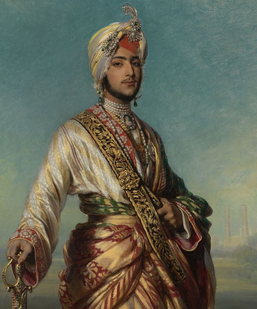 Franz Xaver Winterhalter. Maharaja Duleep Singh. Fragment