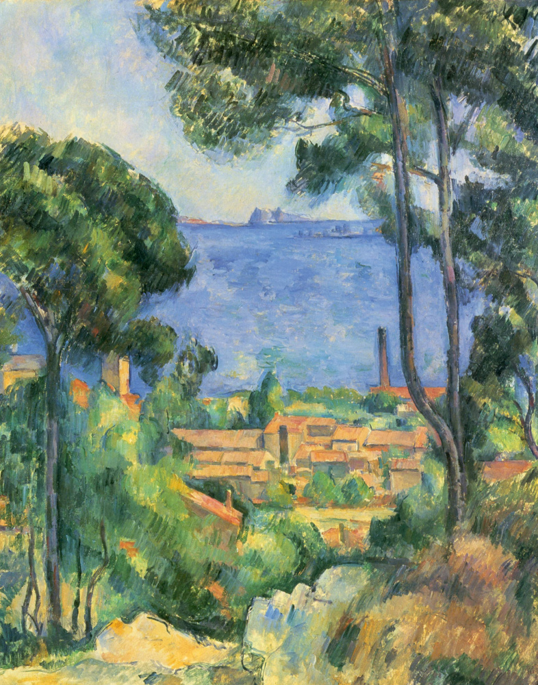 Paul Cezanne. View on the l'estaque and the Chateau d' If