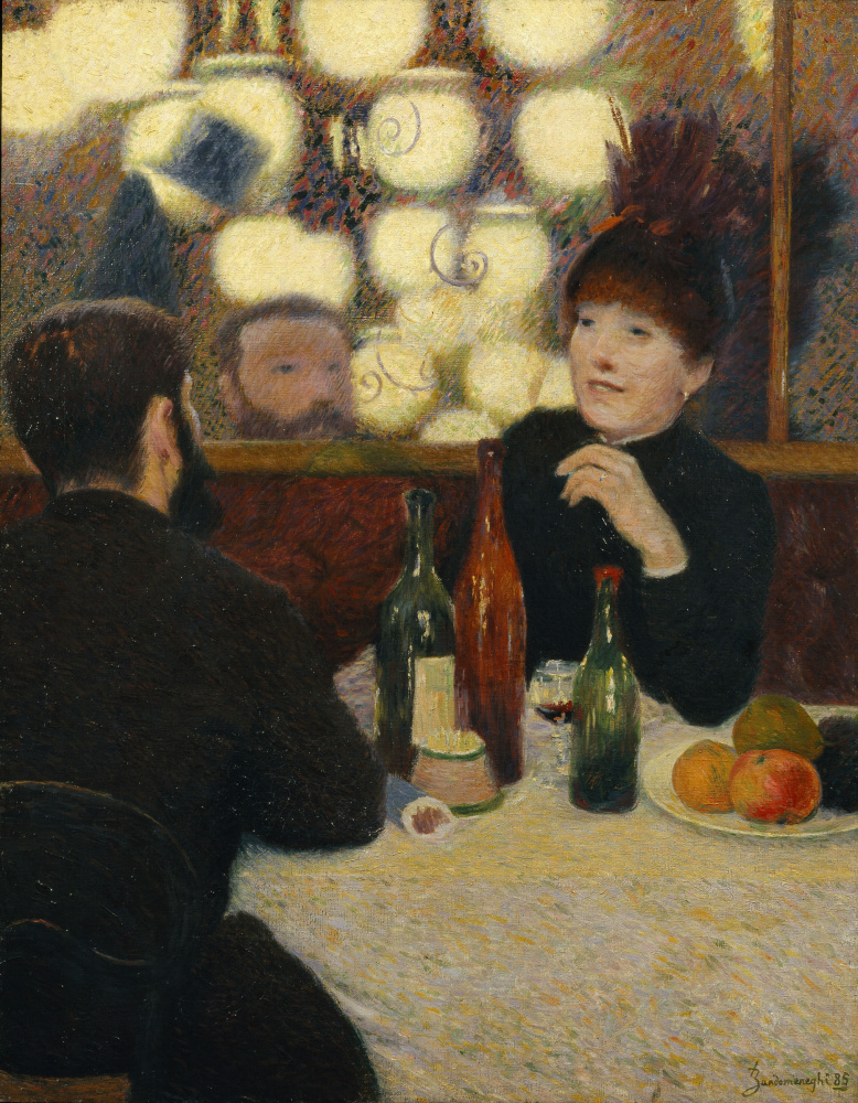 Federico Zandomeneghi. Au café "New Athens"