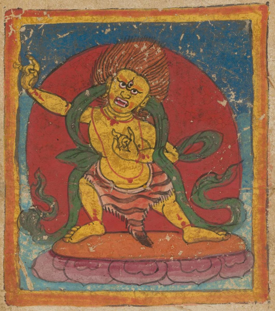Unknown artist. The deity of the Tibetan Bon religion. Map 26