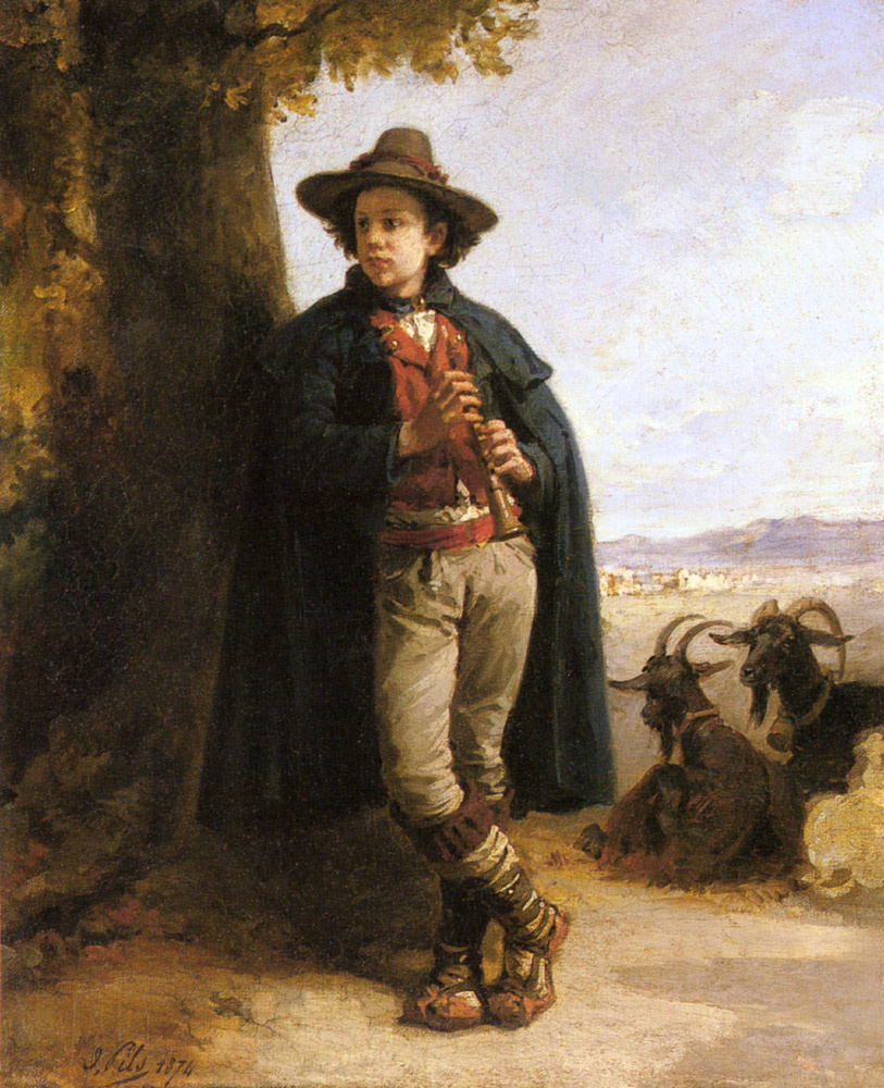 Isidore Pils. A shepherd boy